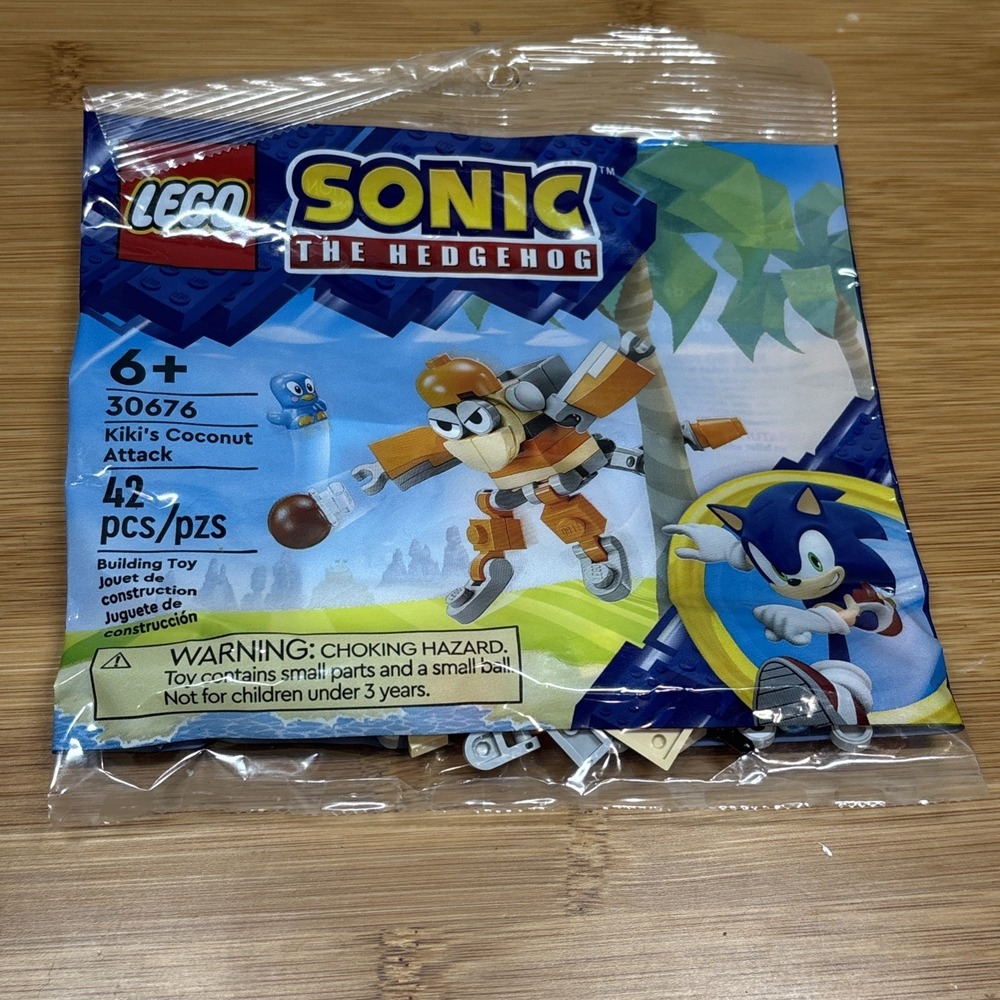 Lego Sonic the Hedgehog Kiki's‎ Coconut Attack Polybag Set 30676 New Sealed 2024
